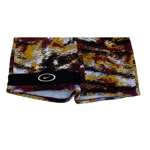 Nike Shorts Women Small Multicolor Fleece Watercolor‎ Activewear Athleisure Soft - Picture 4 of 8